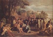 Benjamin West William Penn's Treaty with the Indians (nn03) painting
